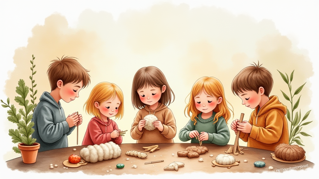 シュタイナー教育のイラスト